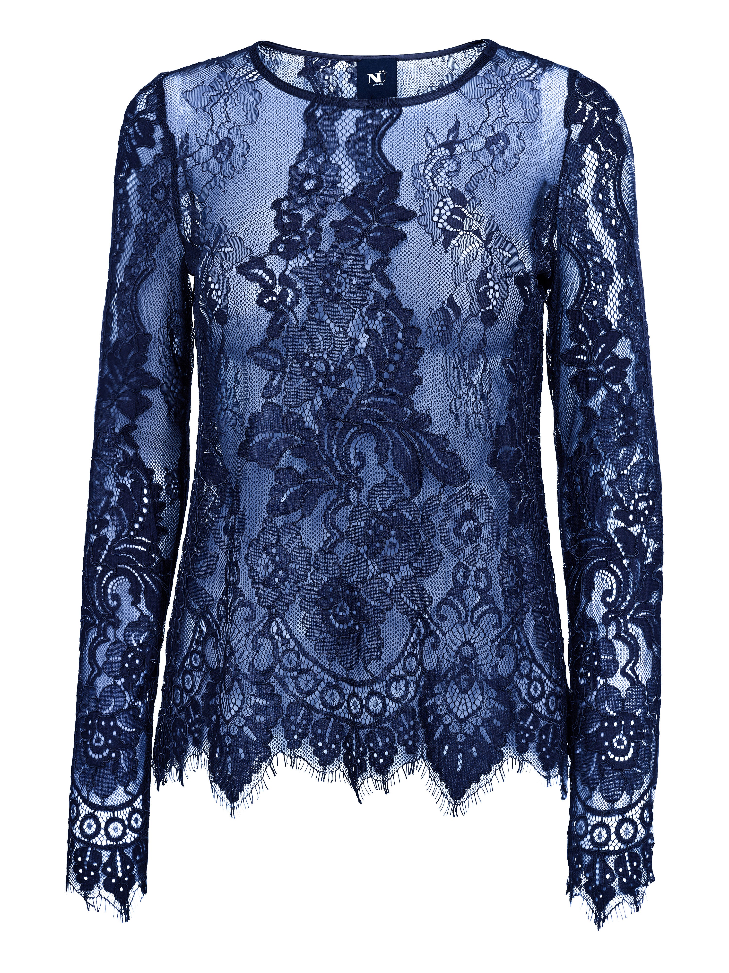Essie Lace Blouse - Navy – NÜ Denmark - INT.