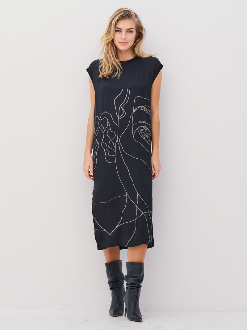 NÜ ABBI dress Dresses Black mix