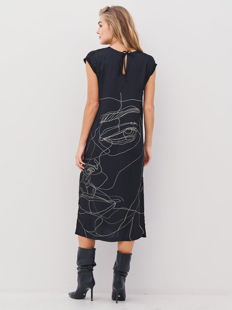 NÜ ABBI dress Dresses Black mix