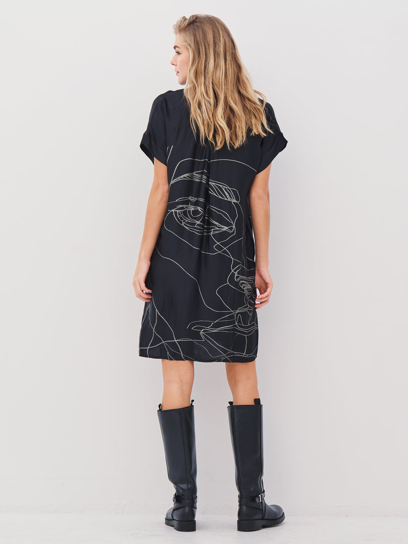 NÜ ABBI tunic Dresses Black mix