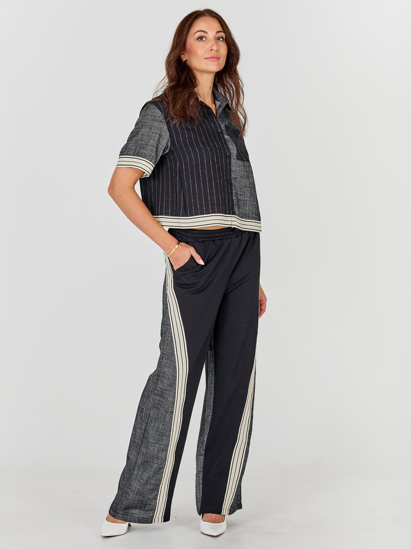NÜ ABINA trousers Trousers Black mix