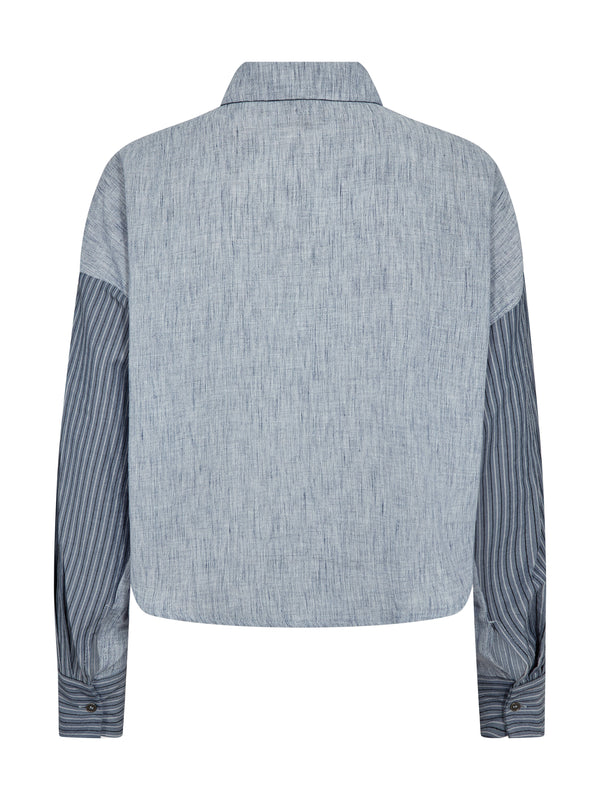 NÜ ABIRA shirt Shirts 402 Blue mix