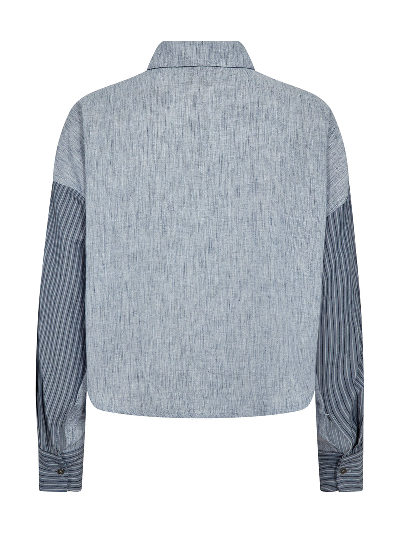 NÜ ABIRA shirt Shirts 402 Blue mix
