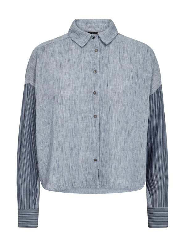 NÜ ABIRA shirt Shirts 402 Blue mix