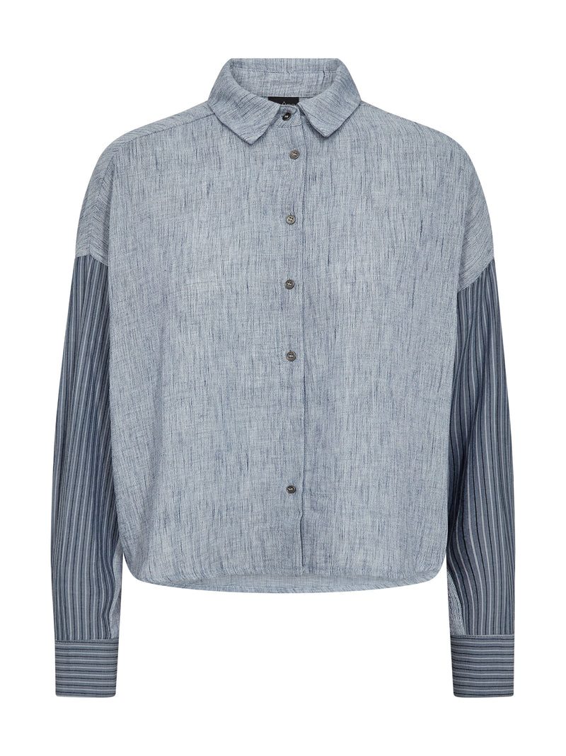 NÜ ABIRA shirt Shirts 402 Blue mix