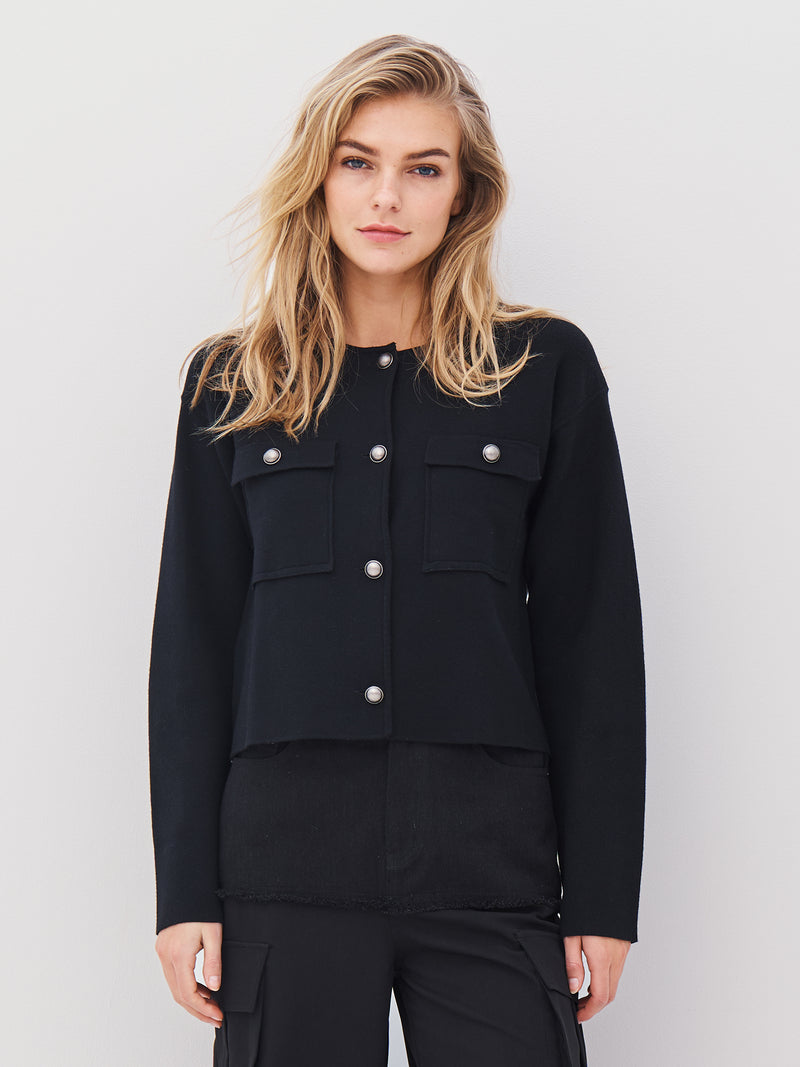 NÜ ADEA knit jacket Jackets Black