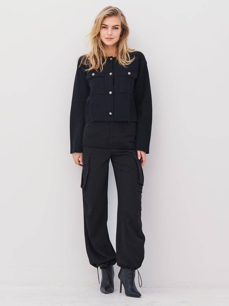 NÜ ADEA knit jacket Jackets Black
