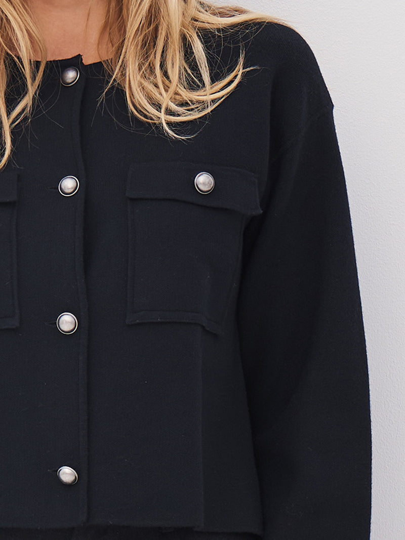 NÜ ADEA knit jacket Jackets Black