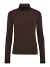 NÜ ADELE turtleneck tee Tops and T-shirts 224 Dark Brown