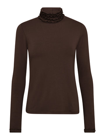 NÜ ADELE turtleneck tee Tops and T-shirts 224 Dark Brown