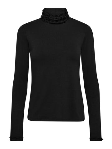 NÜ ADELE turtleneck tee Tops and T-shirts Black