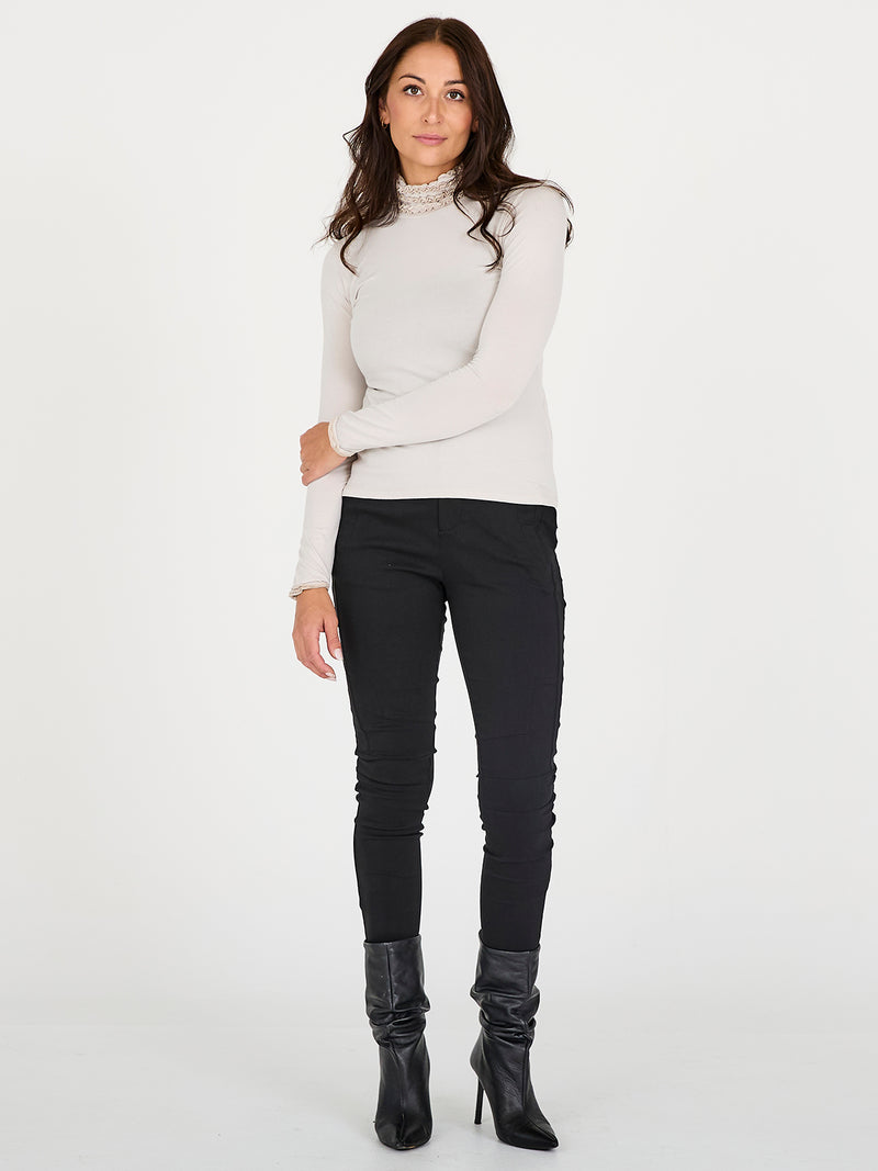 NÜ ADELE turtleneck tee Tops and T-shirts 112 Bone