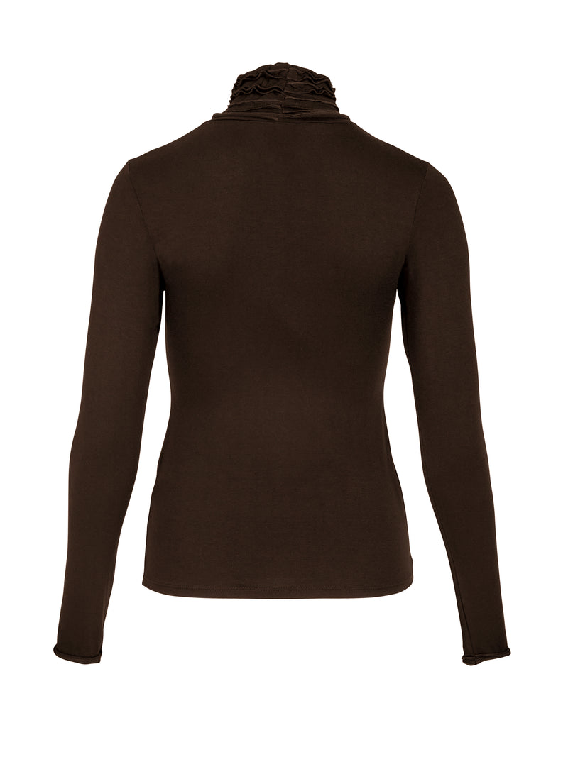 NÜ ADELE turtleneck tee Tops and T-shirts 224 Dark Brown
