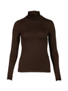 NÜ ADELE turtleneck tee Tops and T-shirts 224 Dark Brown