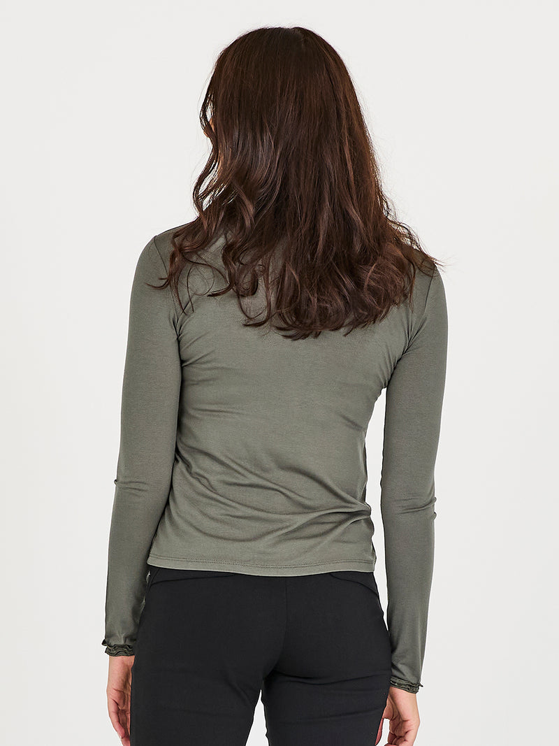 NÜ ADELE turtleneck tee Tops and T-shirts 393 Army