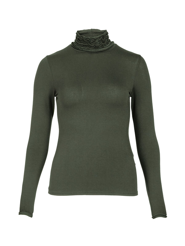 NÜ ADELE turtleneck tee Tops and T-shirts 393 Army