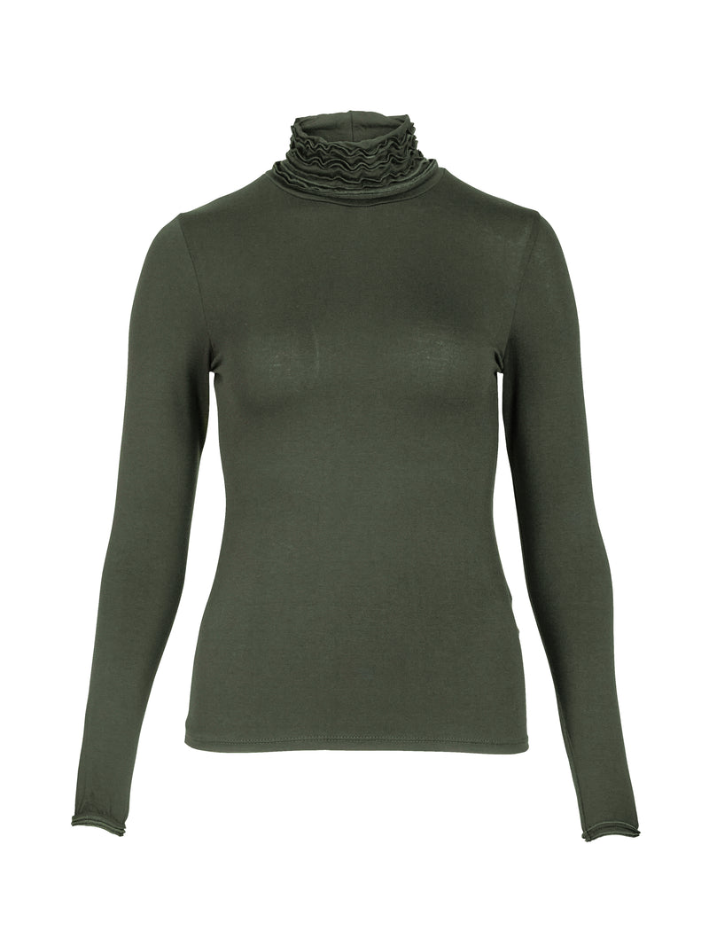 NÜ ADELE turtleneck tee Tops and T-shirts 393 Army