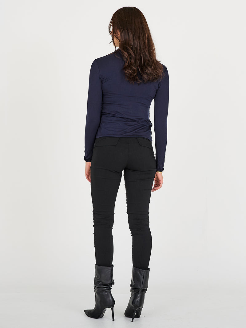 NÜ ADELE turtleneck tee Tops and T-shirts 480 Midnight Blue