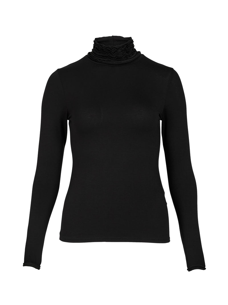 NÜ ADELE turtleneck tee Tops and T-shirts Black