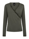 NÜ ADELE wrap tee Tops and T-shirts 901 Grey