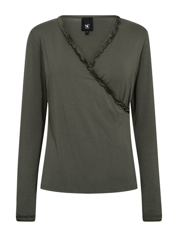 NÜ ADELE wrap tee Tops and T-shirts 901 Grey