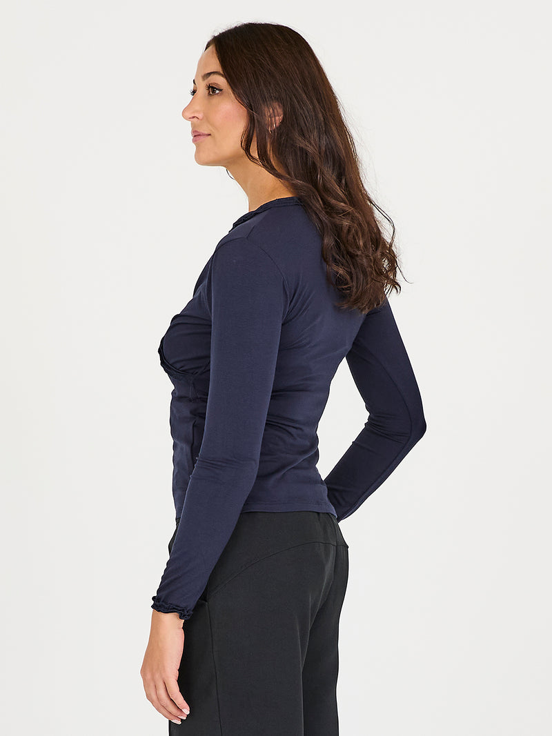 NÜ ADELE wrap tee Tops and T-shirts 224 Dark Brown