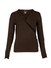 NÜ ADELE wrap tee Tops and T-shirts 224 Dark Brown