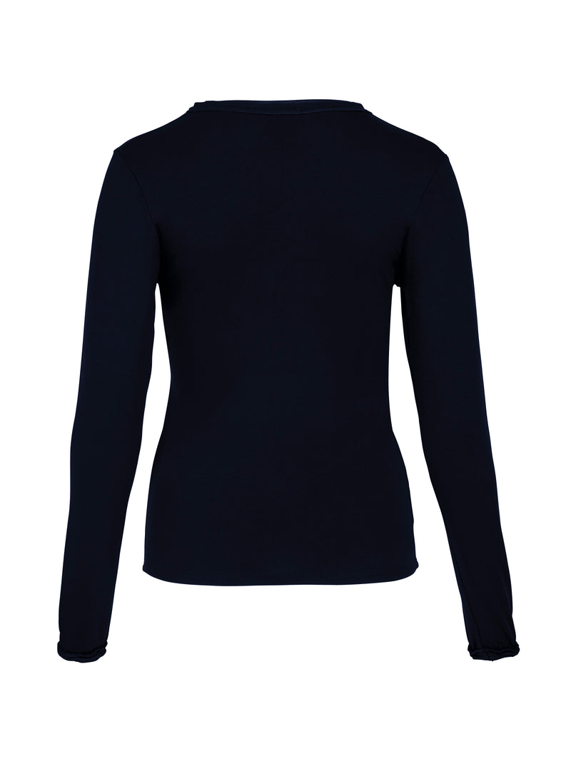 NÜ ADELE wrap tee Tops and T-shirts 480 Midnight Blue