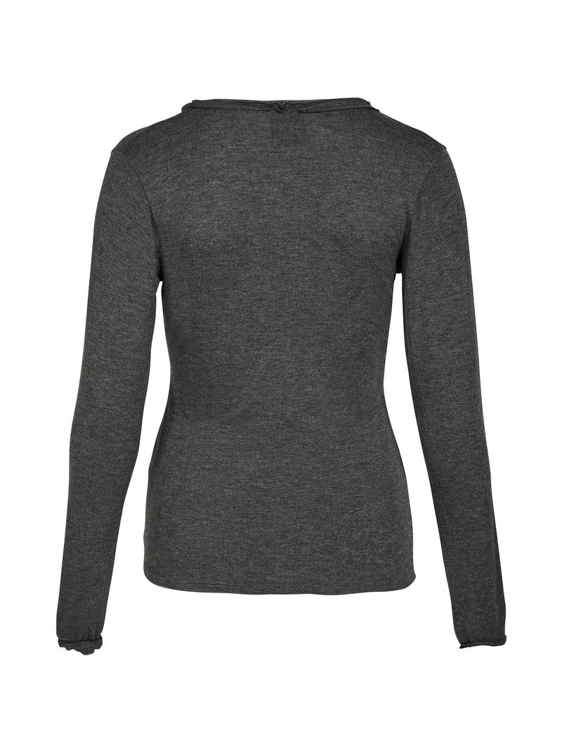 NÜ ADELE wrap tee Tops and T-shirts 901 Grey