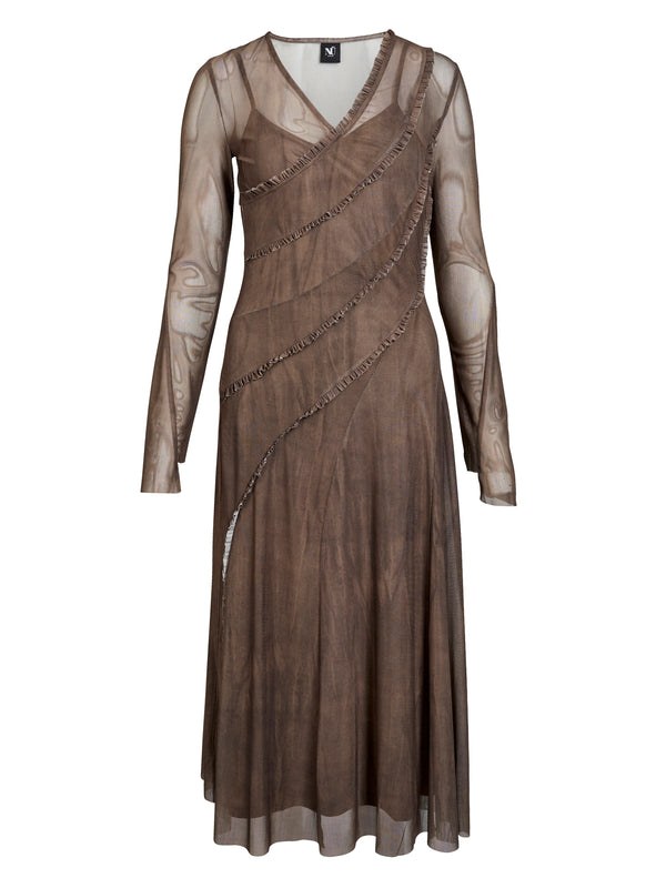 NÜ AGNA dress Dresses 289 Brown Mix