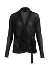 NÜ AGNA wrap blouse Blouses 000 Solid black