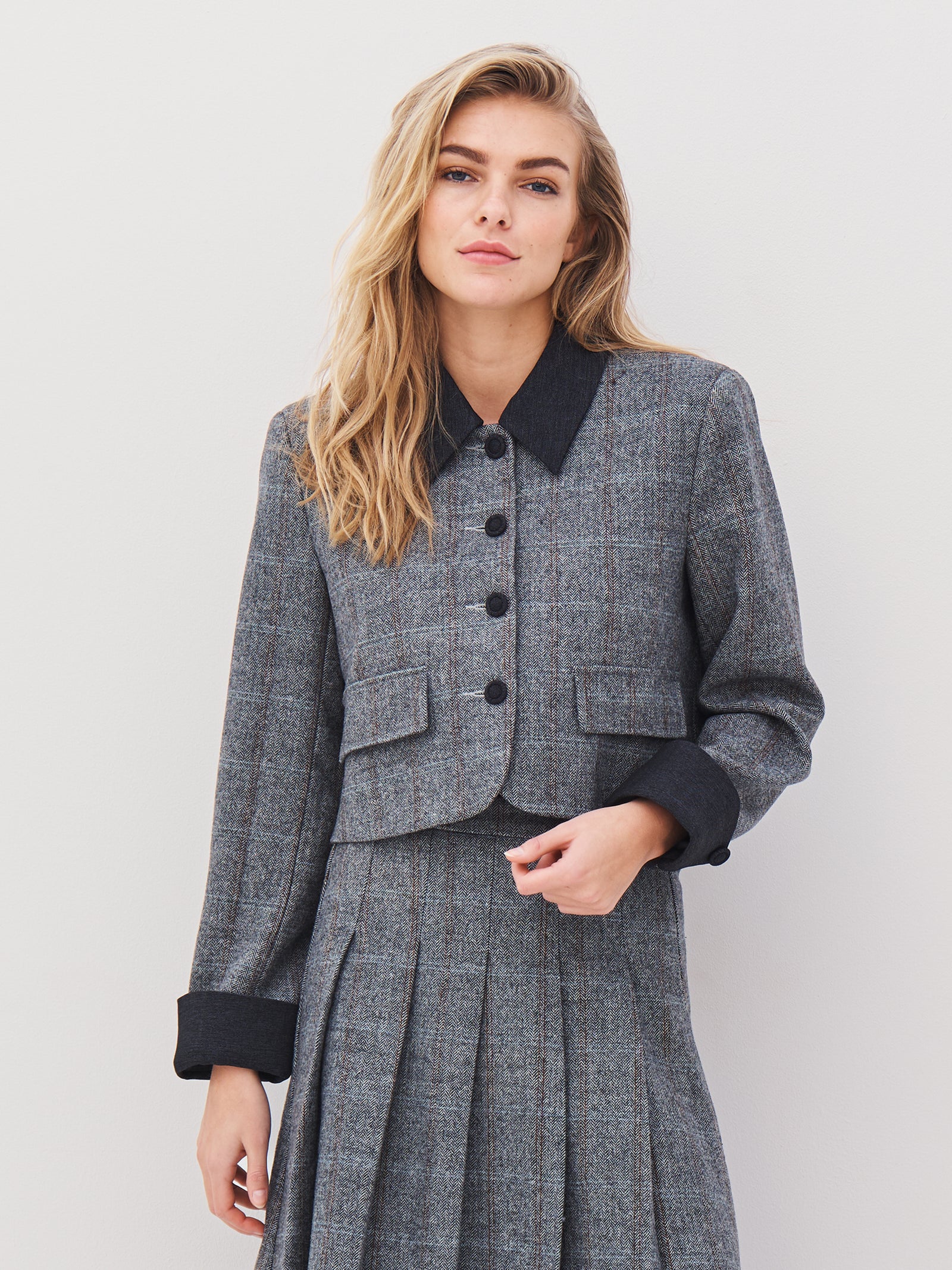 ANGELA jacket - Grey mix – NÜ Denmark - INT.