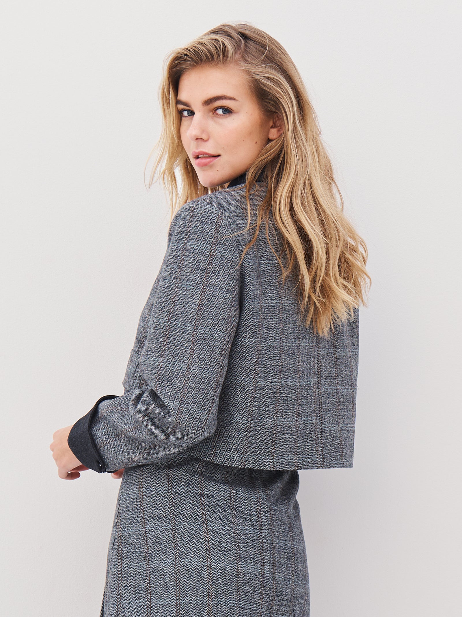 ANGELA jacket - Grey mix – NÜ Denmark - INT.