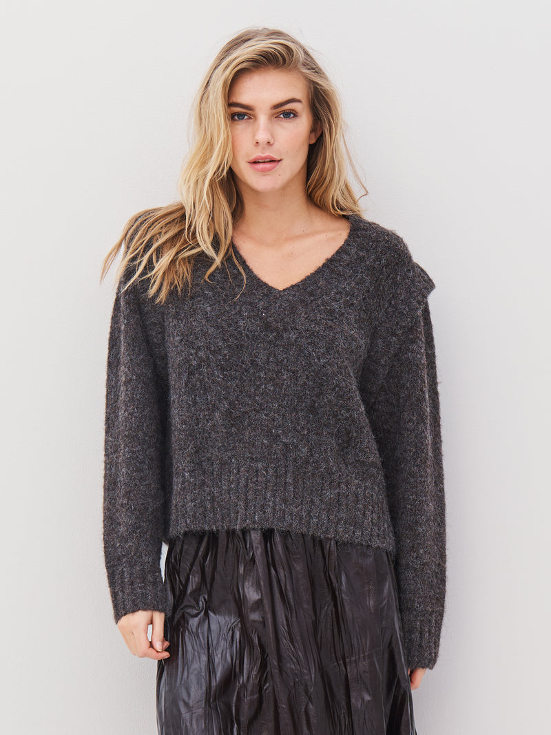NÜ AGNES knit blouse Blouses 289 Brown