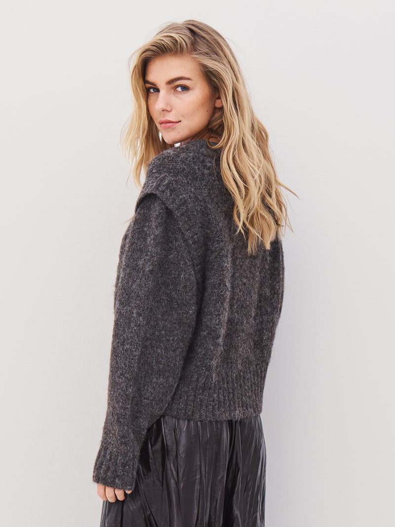 NÜ AGNES knit blouse Blouses 289 Brown
