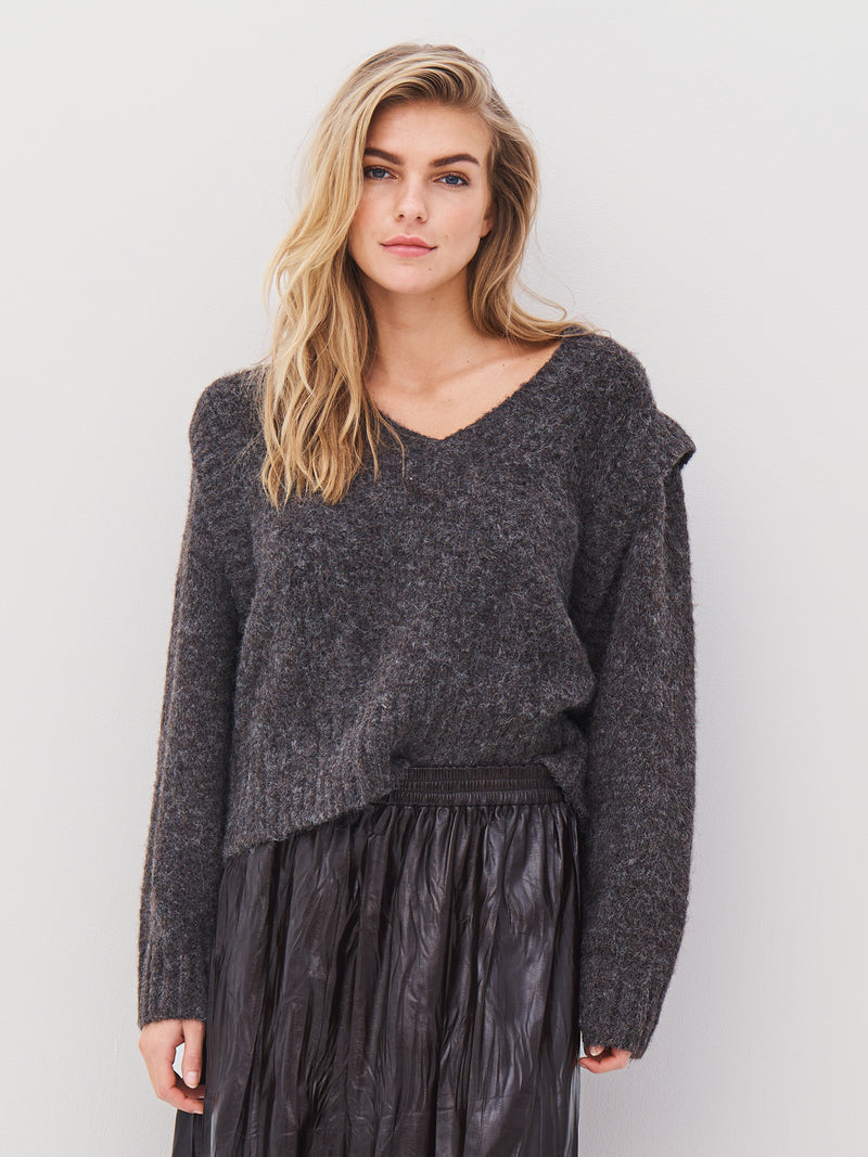 NÜ AGNES knit blouse Blouses 289 Brown