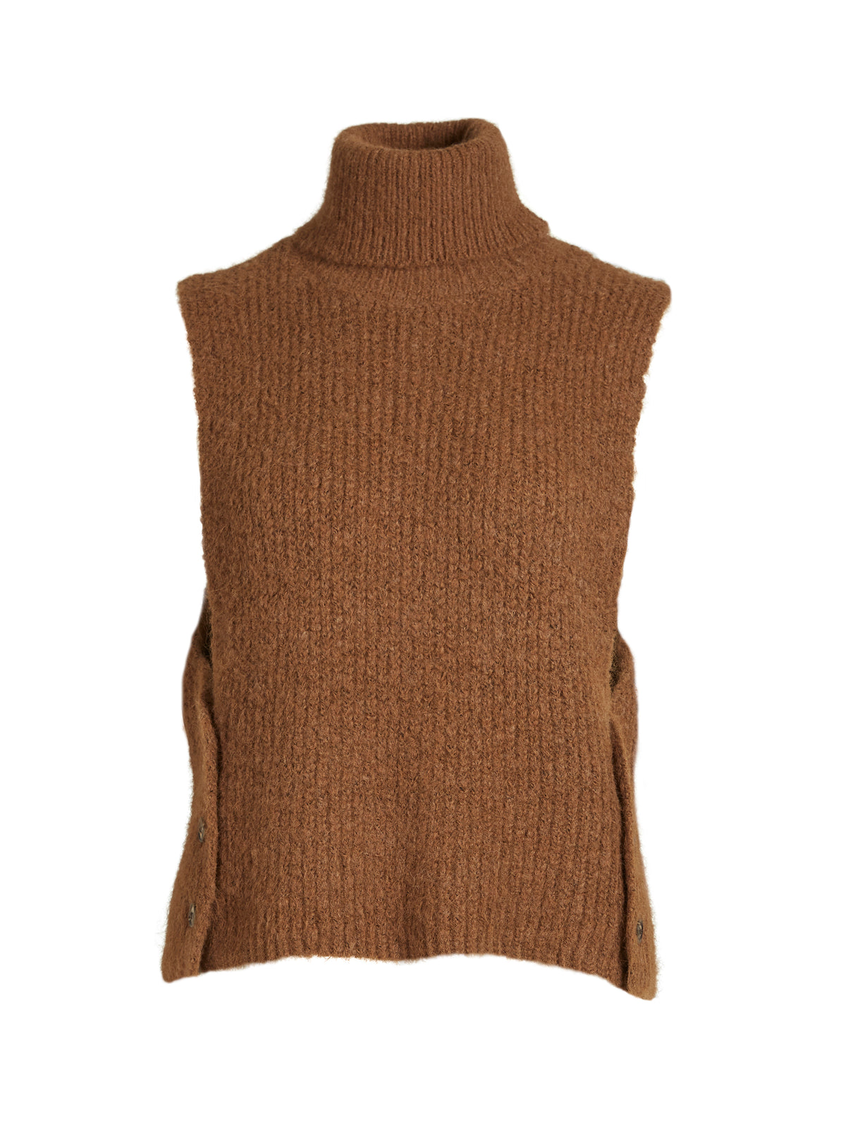 Chunky Knit Brown Knitted Vest ZARA CHUNKY KNIT VEST
