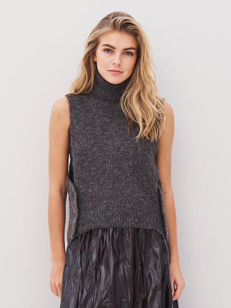 NÜ AGNES knit vest Vests 289 Brown