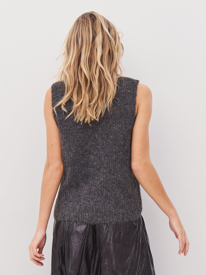 NÜ AGNES knit vest Vests 289 Brown