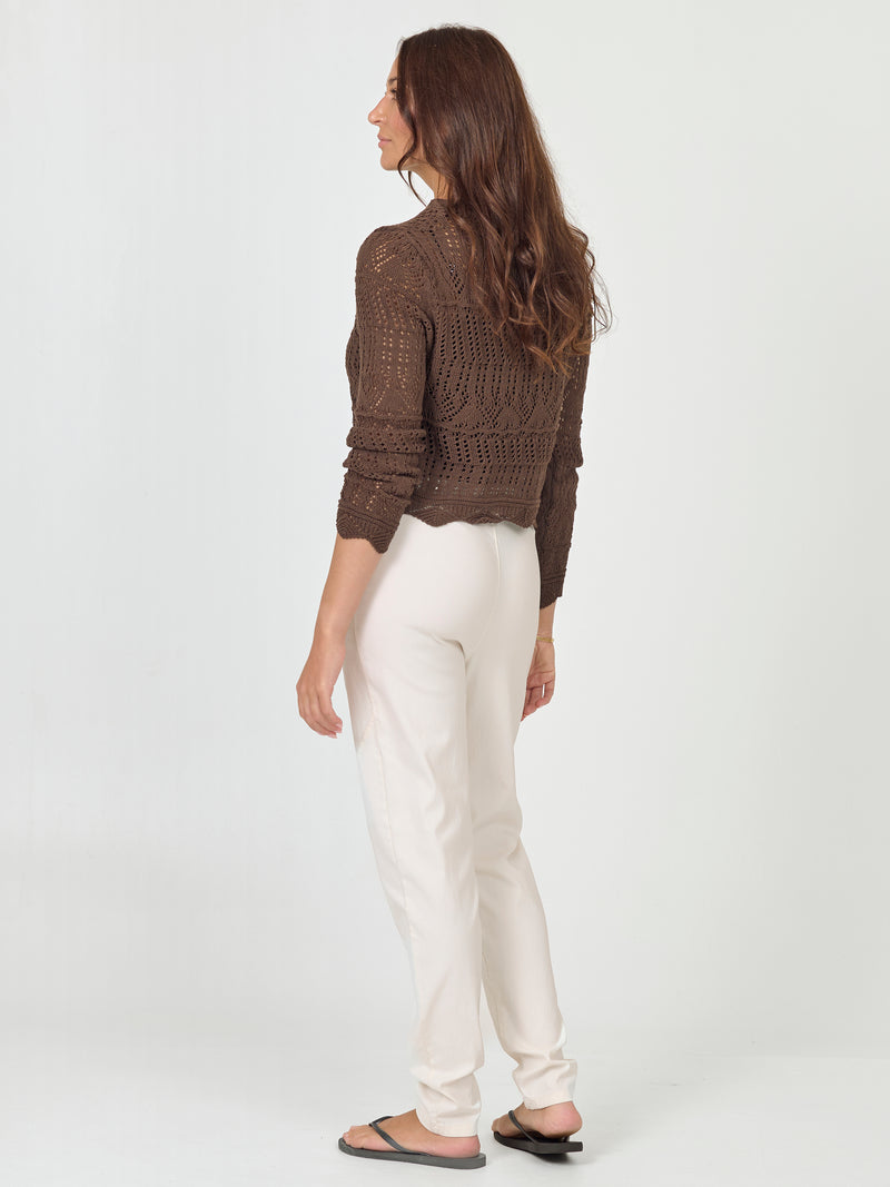 NÜ AIDA knit cardigan Cardigans 224 Dark Brown