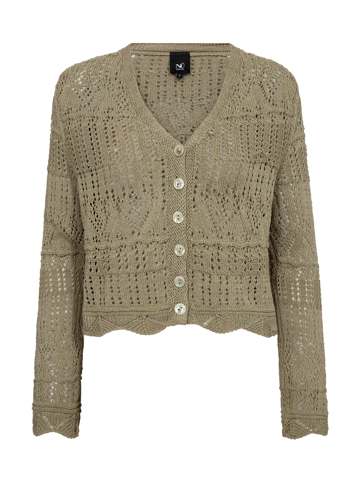 Knitwear Cardigan Jacquard Knit Cardigan Zara Zara Green Argyle