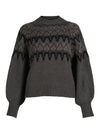 NÜ ALENA knit blouse Blouses 901 Grey mix