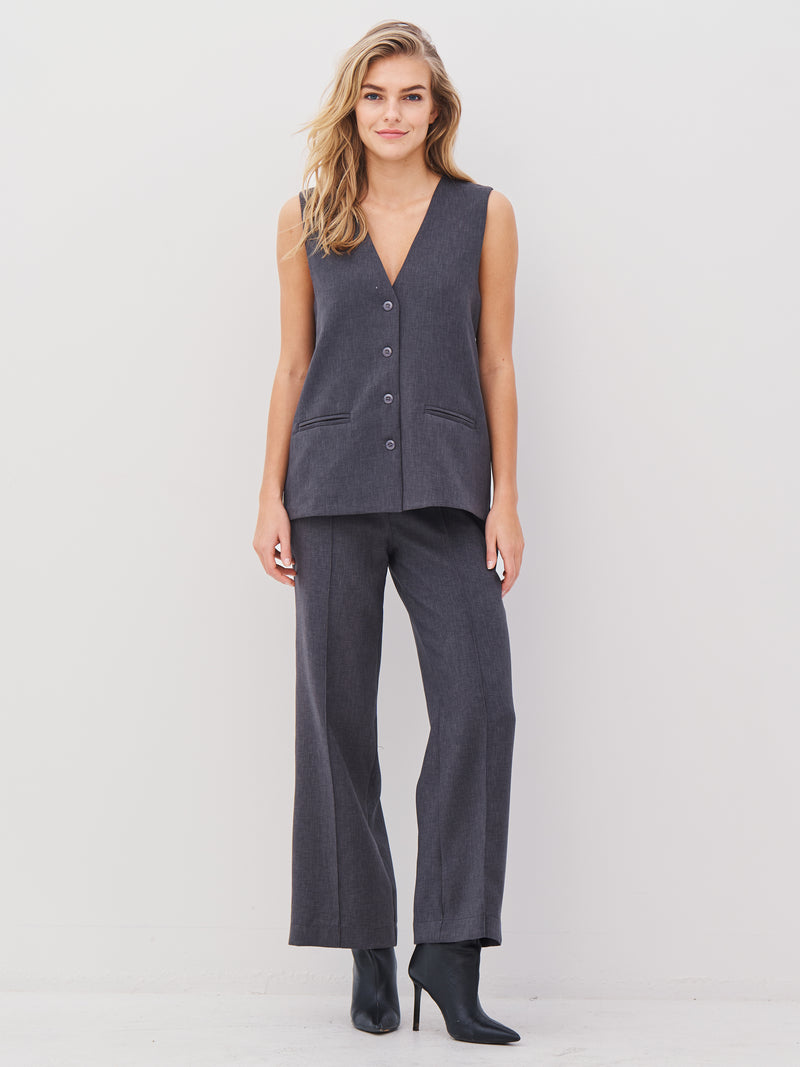 NÜ ALINA trousers Trousers 901 Grey