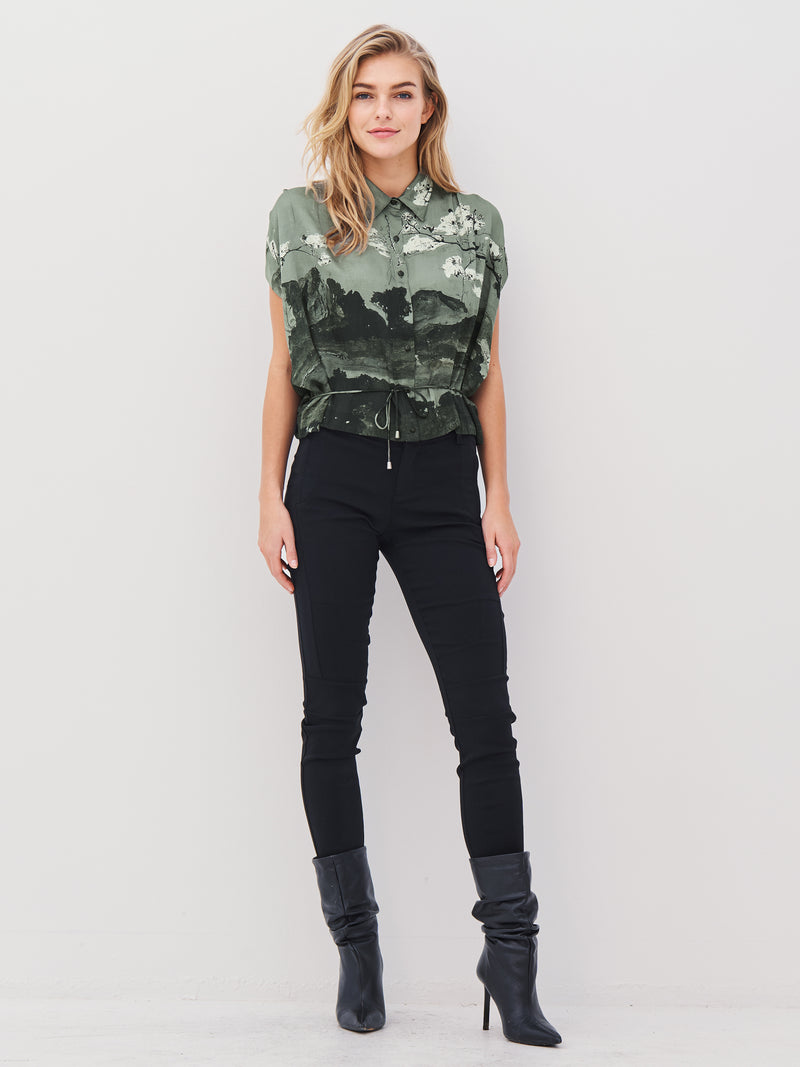 NÜ ALLI s/s shirt Shirts 393 Army Mix
