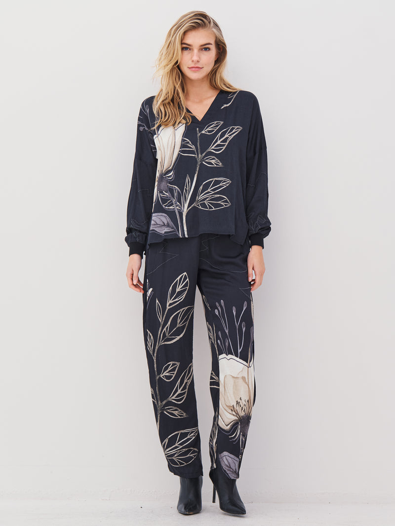 NÜ ANDY blouse Blouses Black mix