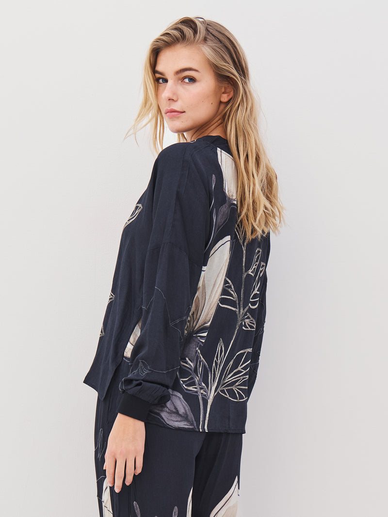 NÜ ANDY blouse Blouses Black mix