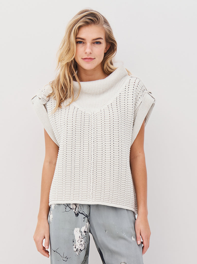 NÜ ANJA knit blouse Blouses 112 Bone
