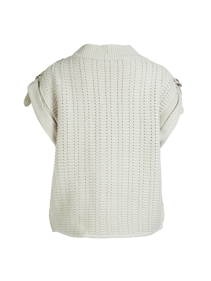 NÜ ANJA knit blouse Blouses 112 Bone