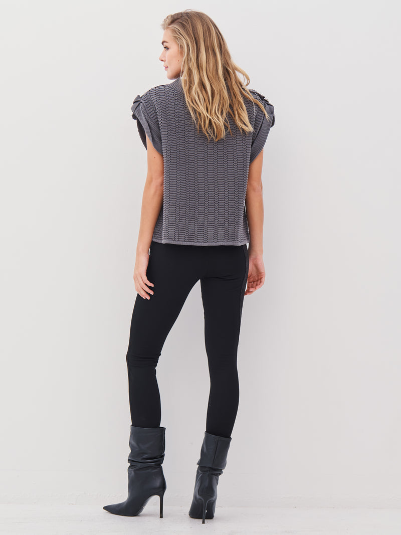 NÜ ANJA knit blouse Blouses 901 Grey mix