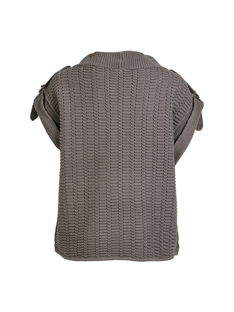 NÜ ANJA knit blouse Blouses 901 Grey mix